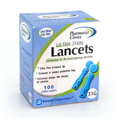 Pharmacist Choice Universal Lancets 31G