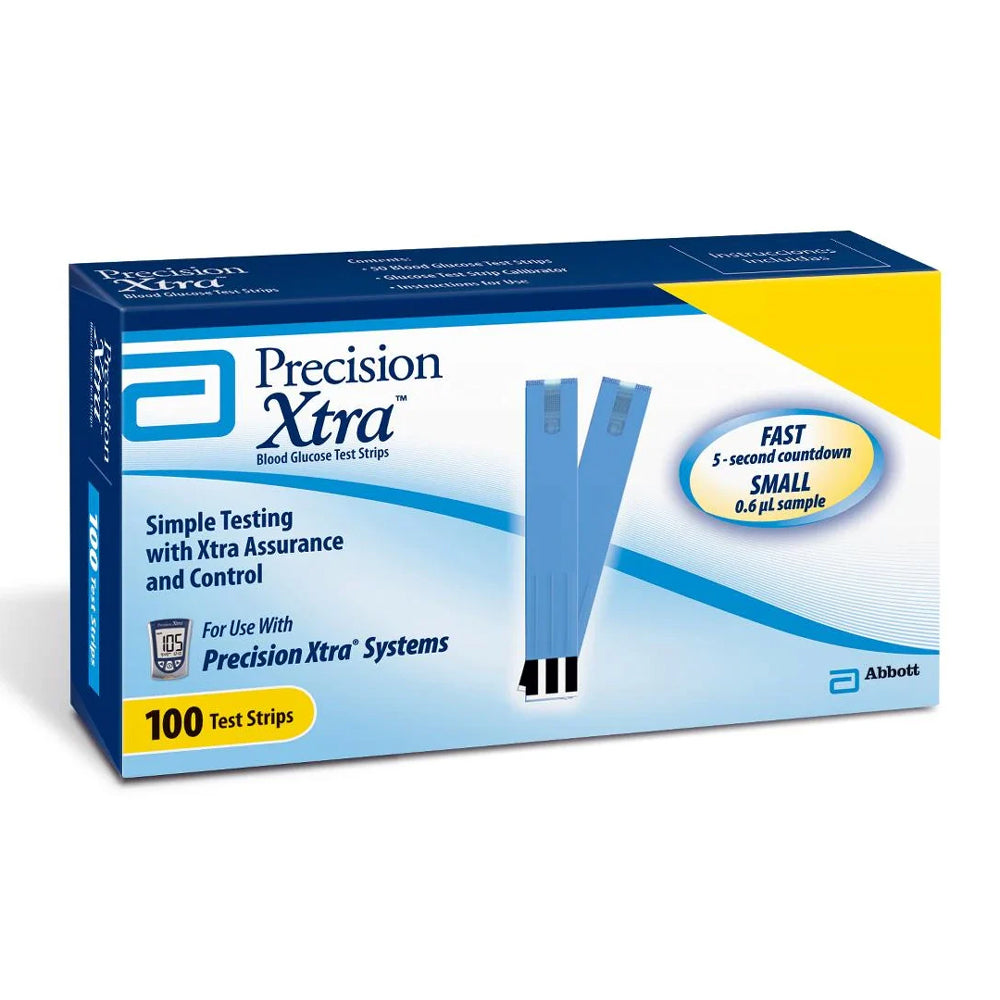 Precision Xtra Glucose Test Strips 100ct