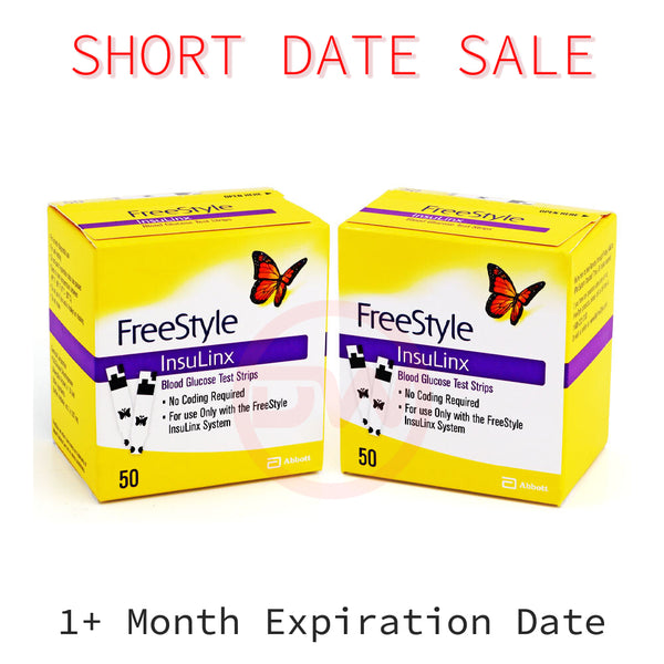 FreeStyle InsuLinx Test Strips 100ct - Short Date - 1 Month