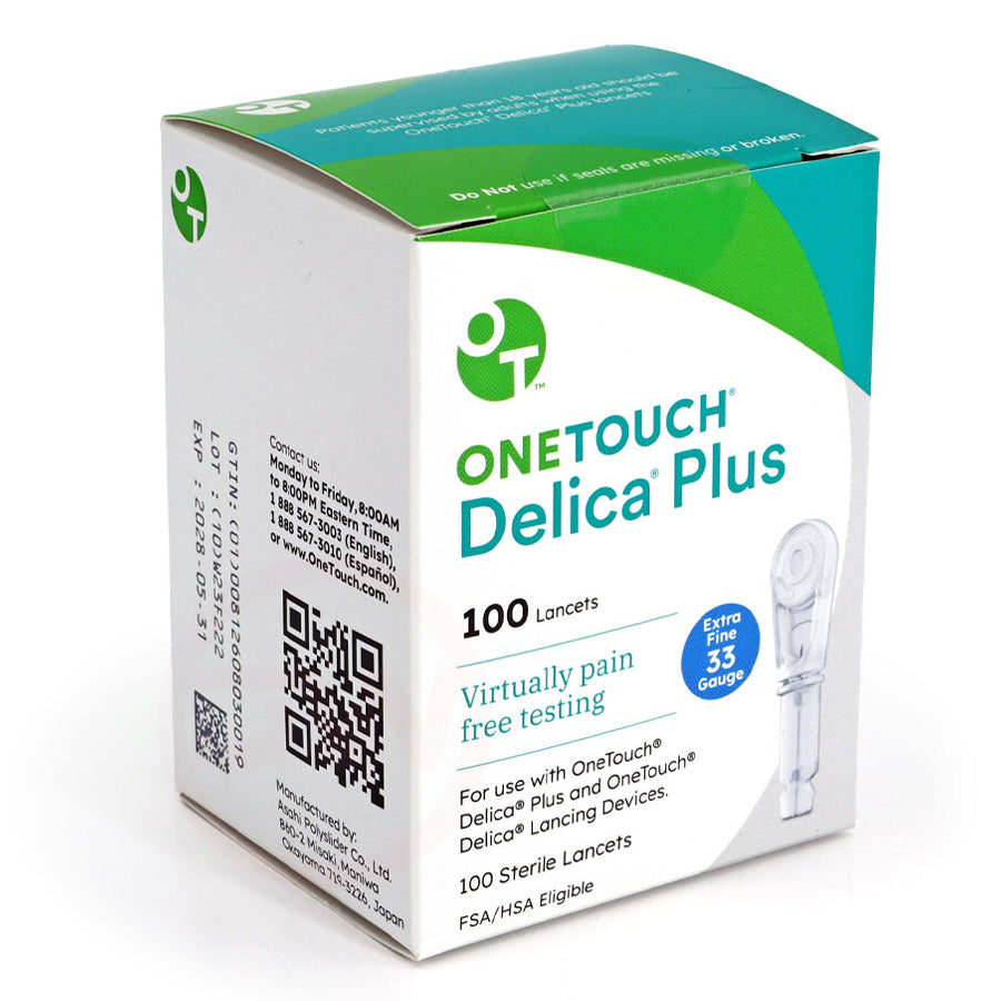 OneTouch Delica Plus Lancets 33G