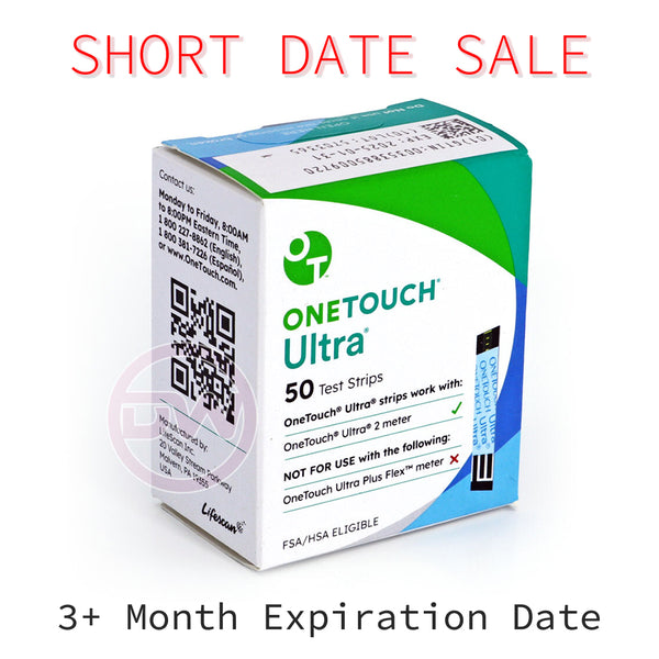 OneTouch Ultra Test Strips 50 - Short Dated