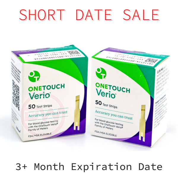 OneTouch Verio Test Strips 100ct - Short Dated