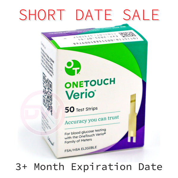 OneTouch Verio Test Strips 50ct - Short Dated