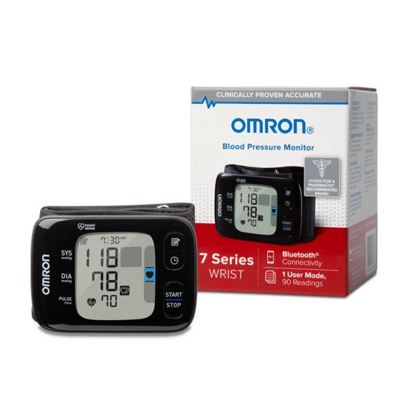 OMRON Gold Blood Pressure Monitor, Portable Wireless Wrist Monitor, Digital  Bluetooth Blood Pressure Machine, Stores Up To 200 Readings for Two Users  (100 readings each)