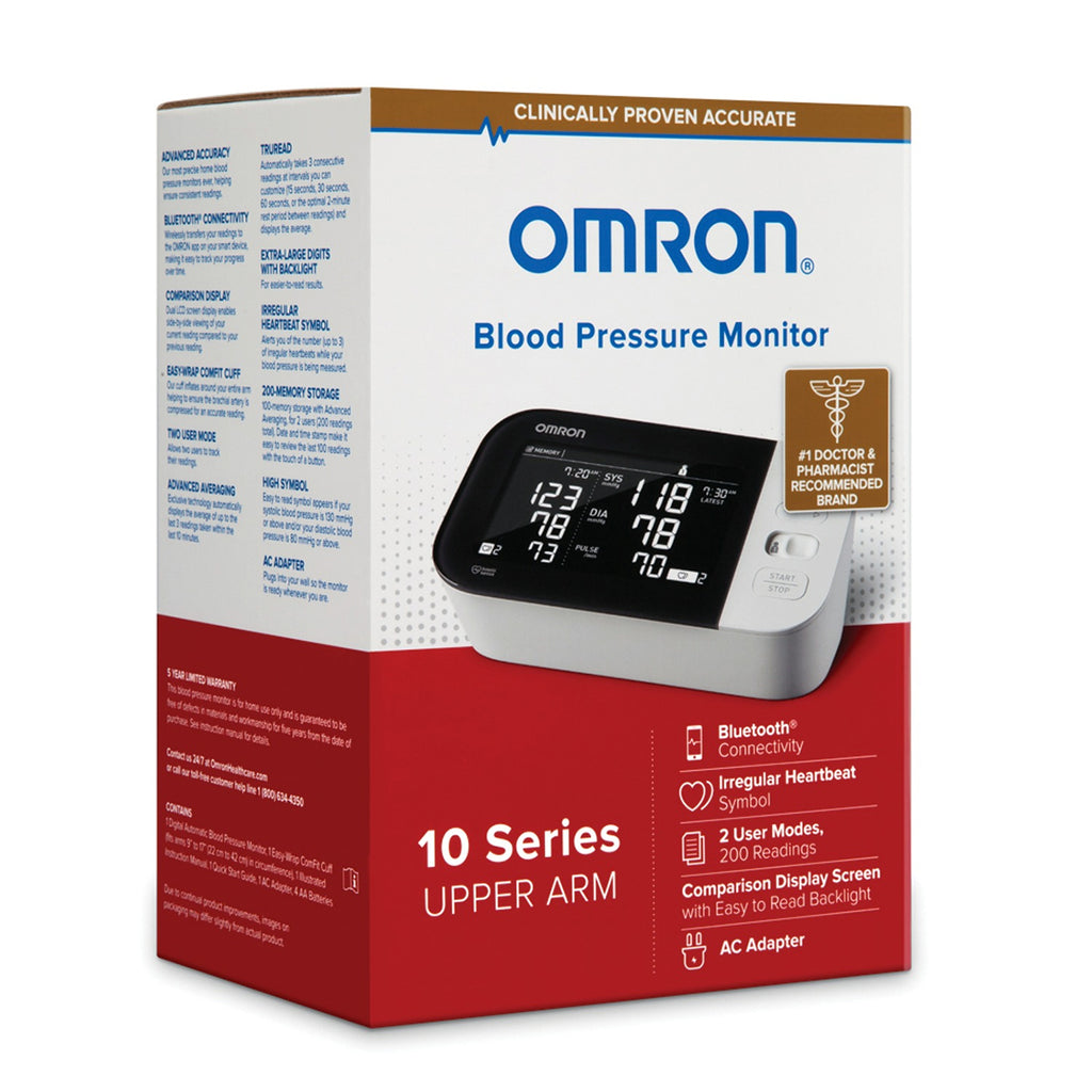 Omron 10 Series Digital Blood Pressure Monitor With Bluetooth