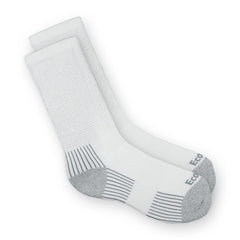 EcoSox Diabetic Bamboo Crew Socks - White