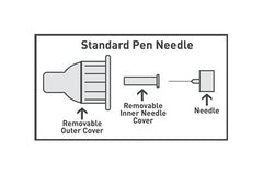 TRUEplus® Sterile, Single-Use Pen Needles, 31g, 8mm (5/16 inch
