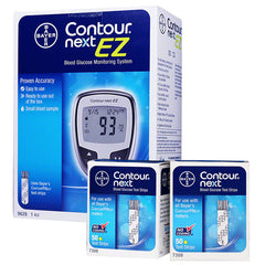 Bayer Contour Next EZ Meter Kit w/ 100 Test Strips