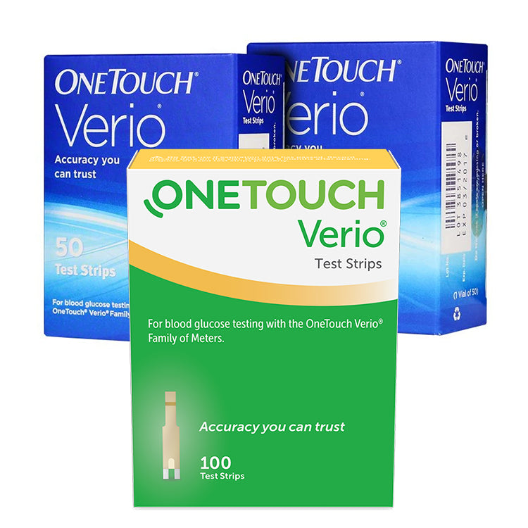 OneTouch Verio Test Strips for Diabetes - 30 Count, Diabetic Test Strips  for Blood Sugar Monitor, at Home Self Glucose Monitoring